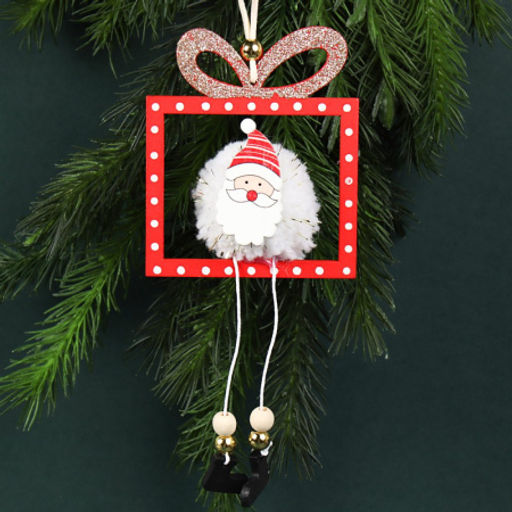 Новогоднее украшение 18 см / HP-96112 /уп 24/480/ микс (Дед Мороз ) - Галеонтрейд фото 2