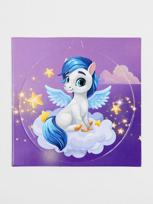 Елочный шар своими руками с раскраской «Лошадка», набор для творчества