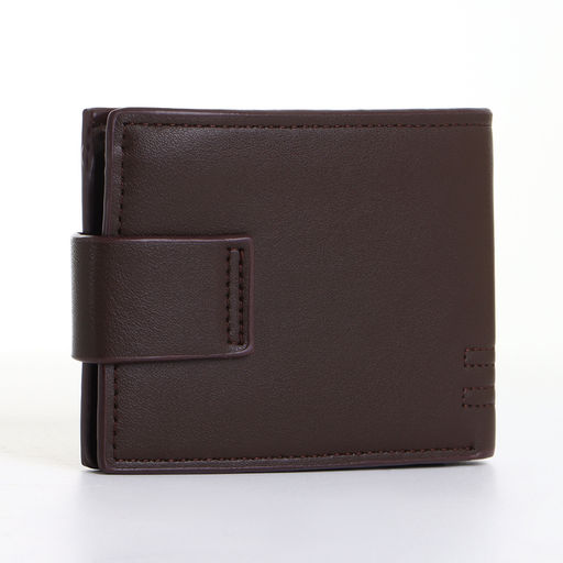 Портмоне мужское на магните, коричневое