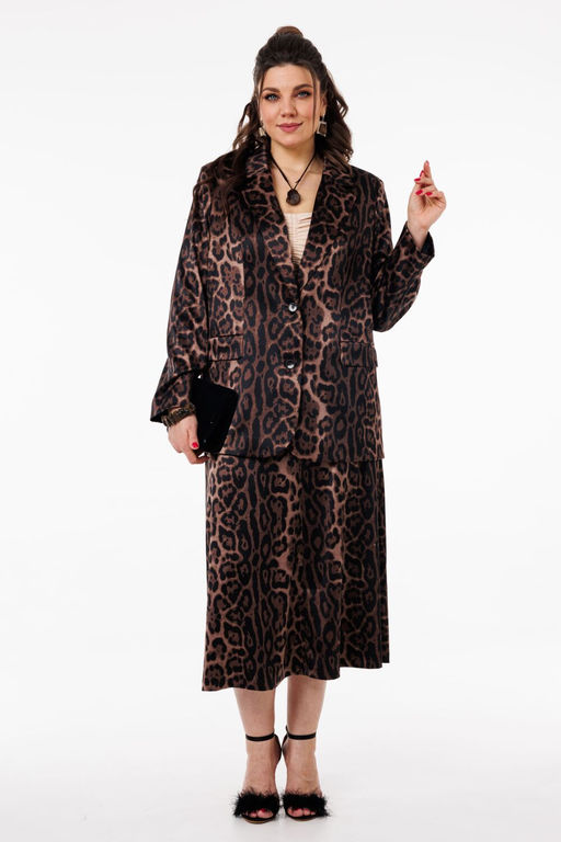 Жакет ANELLI 1566 сумрачный леопард  фото 9