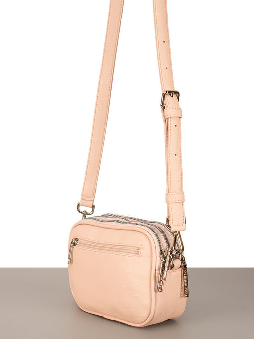 LACCOMA сумка Долли-ЛЦ802-бледно-розовый эко кожа хлопок  фото 4