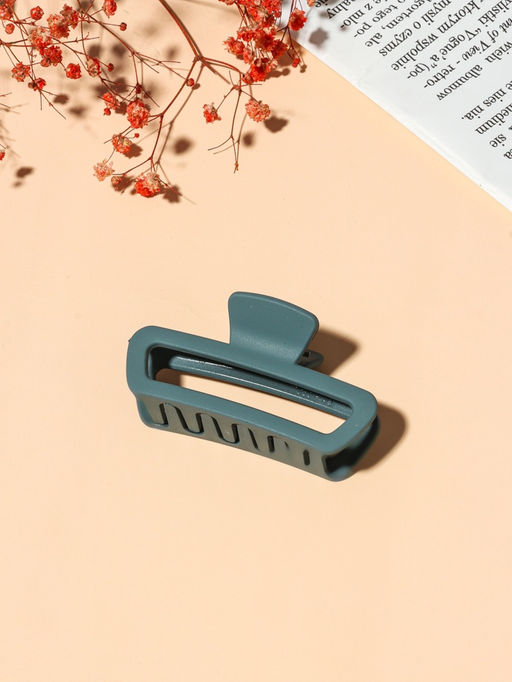 Цена за 12 шт. Крабик для волос «Матовый», прямой округление, 7.5 см, МИКС