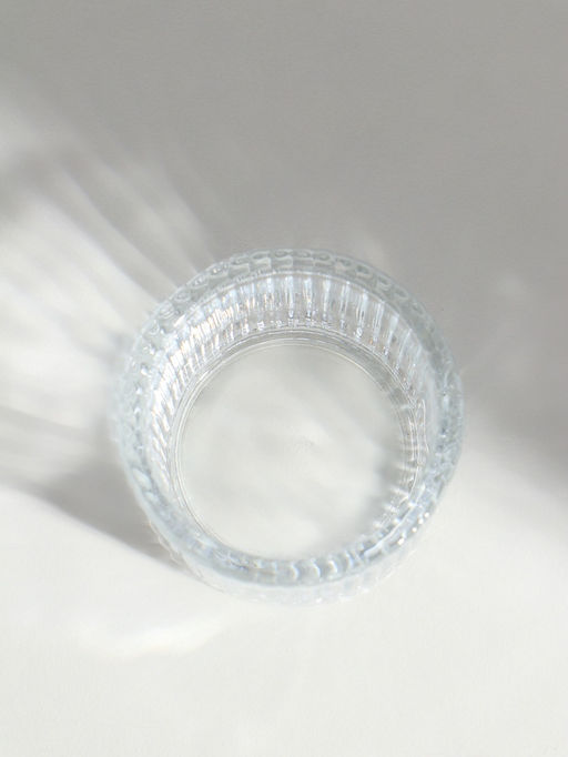 Цена за 3 шт. Подсвечник на 1 свечу «Ребристость», стекло, 5.2×5.2×3.5 см