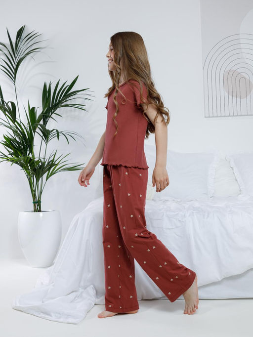 МП 1659/терракотовый 1426 Н074.1 пижама для дев - Crockid фото 6