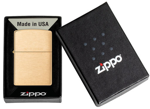 Зажигалка ZIPPO с покрытием матовая латунь | Brushed Brass 204  фото 6