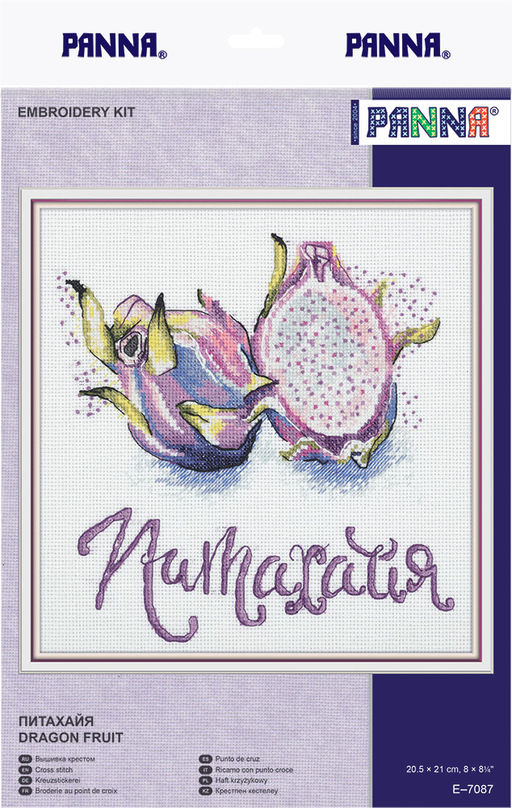 Набор для вышивания PANNA E-7087 Питахайя 20.5 х 21 см