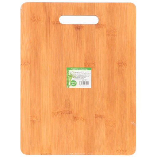 Доска разделочная бамбук, 30х23х1 см, прямоугольная, H-1118 (324412) - Daniks фото 2