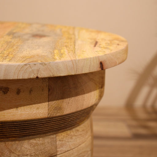 Столик кофейный, 38×38×45 см, манговое дерево