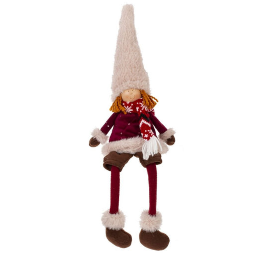 Игрушка набивная "Мальчик/ девочка", L15 W7 H42/22 см, 2в.