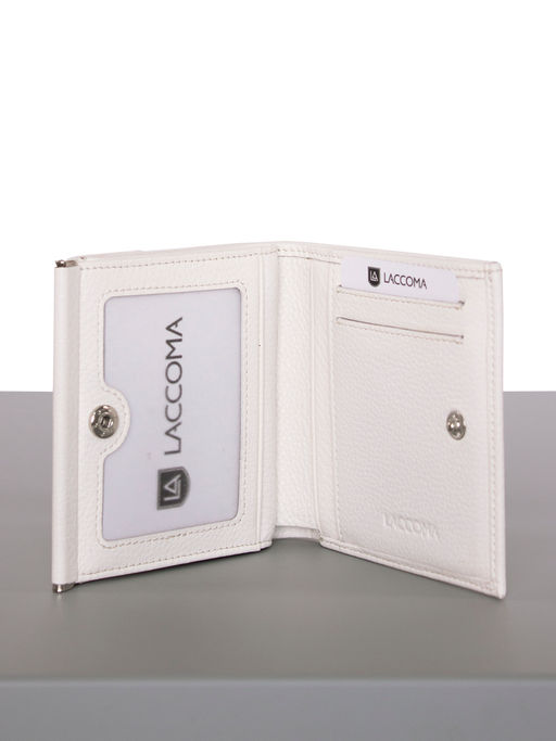 LACCOMA кошелек LA-2076-белый натуральная кожа фото 4
