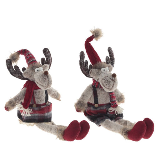Игрушка набивная "Олень", L22 W16 H74/24 см, 2в.