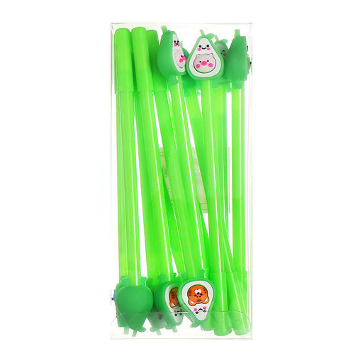 Цена за 12 шт. Ручка - прикол гелевая Авокадо МИКС - Calligrata фото 8