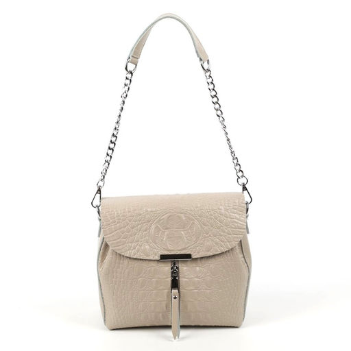 Женская кожаная сумка через плечо под крокодила 0112-10 - Cidirro фото 2