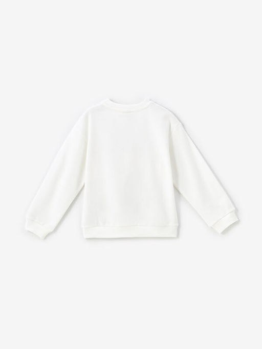 Bisiklet Yaka Uzun Kollu Bask?l? K?z ?ocuk Sweatshirt - Waikiki фото 2