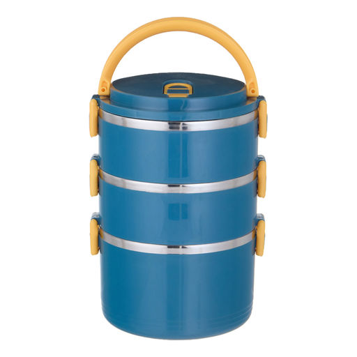 Ланч-бокс, 1.65 л, сохраняет тепло 2 ч, 3 уровня - Simaland фото 3