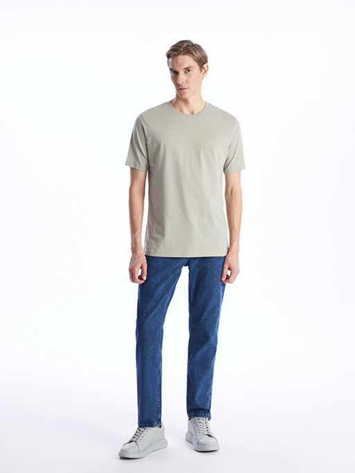 Bisiklet Yaka Penye Erkek Ti??rt