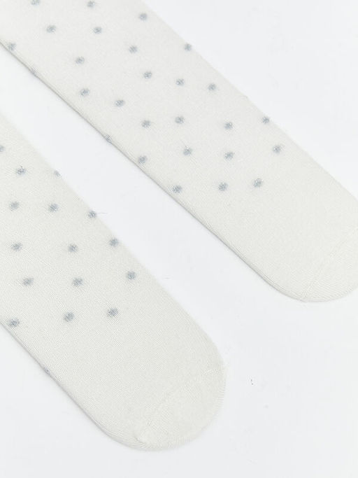 Puantiyeli K?z Bebek K?lotlu ?orap 2li