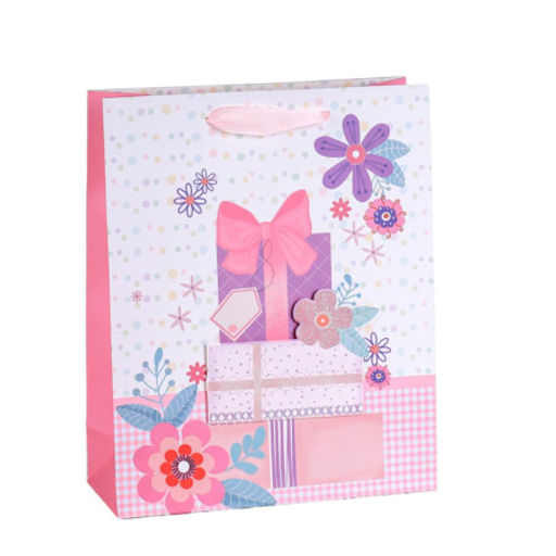 Цена за 12 шт. Пакет подарочный 32x26x10 / 8810M /уп 12/480/Подарки - Галеонтрейд фото 5