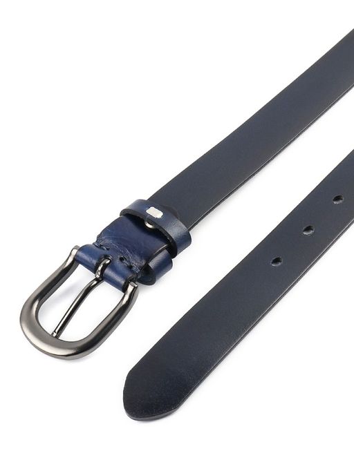 Мужской кожаный ремень Dierhoff ДРК 3051/2-30 Синий - Sergio valentini фото 8