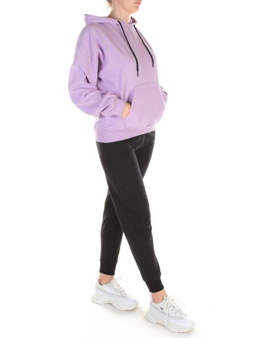 Y325 LILAC Спортивный костюм женский (100% хлопок) - Фабричный китай фото 2