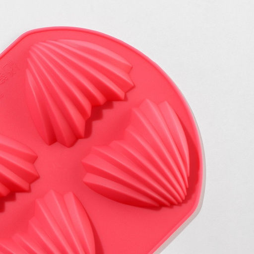 Форма для шоколада Доляна Ракушки, 14,5?12,5?2 см, 4 ячейки (6?4,8 см), цвет МИКС  фото 6