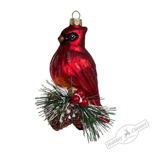 Распродажа! Птица клёст (стекло) 8,5х5,5х7 см