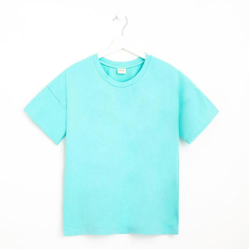 Футболка женская MINAKU REGULAR FIT, голубая, размер 42