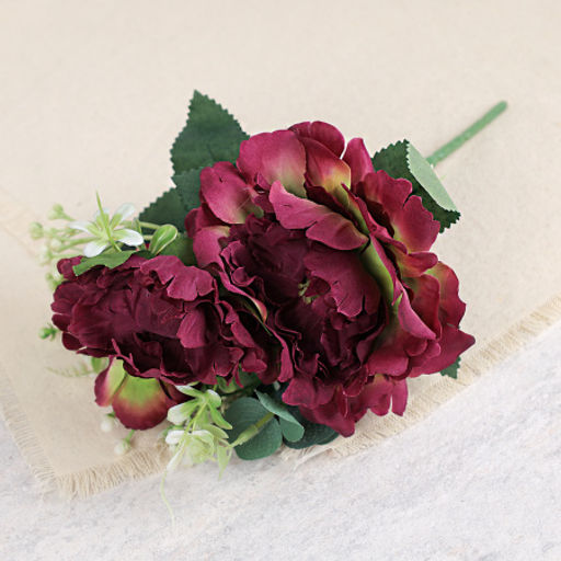 Цветок искусственный 30 см / W394117 /уп 160/640/ (Бордовый) - ГалеонТрейд фото 3