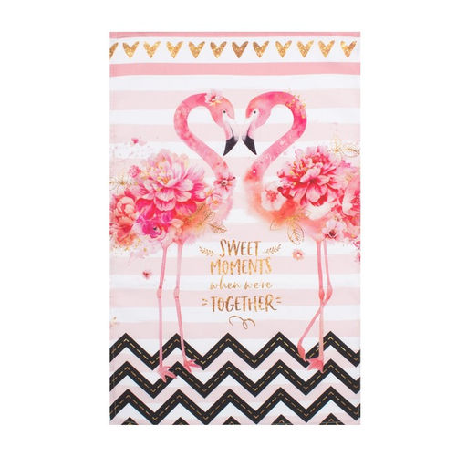 Цена за 2 шт. Полотенце Этель Flamingo 40х67 см, 100% хлопок, саржа 190 гр/м2  фото 4