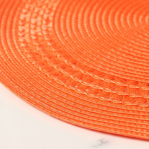 Салфетка сервировочная на стол Доляна Оскар, d=38 см, цвет оранжевый  фото 3