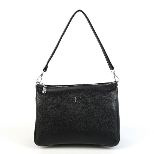 Женская сумка через плечо из эко кожи с пятью отделениями 8812 Блек - Cidirro фото 2