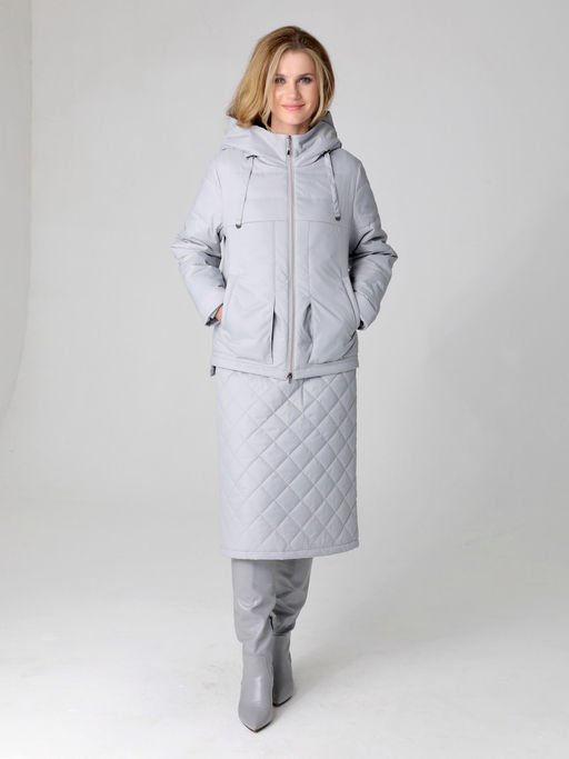 24121 Куртка св.серый - Dizzyway фото 3