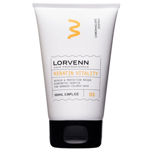 Восстанавливающая маска с кератином для поврежденных окрашенных волос Chromacare System Keratin Vitality Repair & Energy Masque 1400032