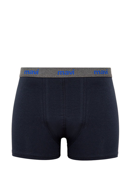 Lacivert Basic Boxer