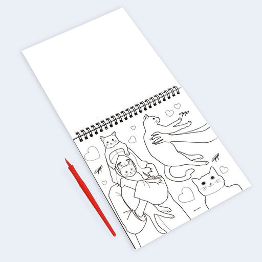 Блокнот гравюра-раскраска 19х19см Модница - Школа талантов фото 10