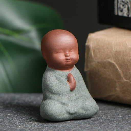 Цена за 2 шт. Фигурка керамика TAKE IT EASY «Маленький Будда», 5×4 см, МИКС