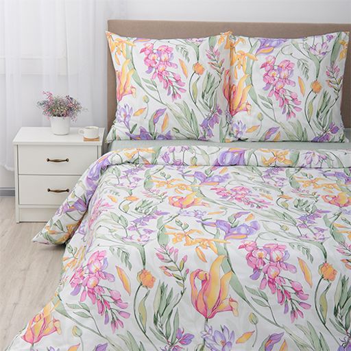 КПБ Simple Life евро, бязь, 100 % хлопок, пл. 120 гр./кв.м., Ромбы голубые ОП Пододеяльник 205*217, простыня 240*217, наволочка 70*70 (2 шт.) - Традиция фото 12