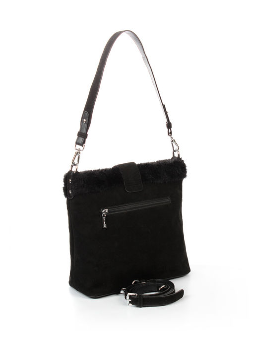 LACCOMA сумка P5681-1-черный эко кожа, искуственный мех полиэстер  фото 3