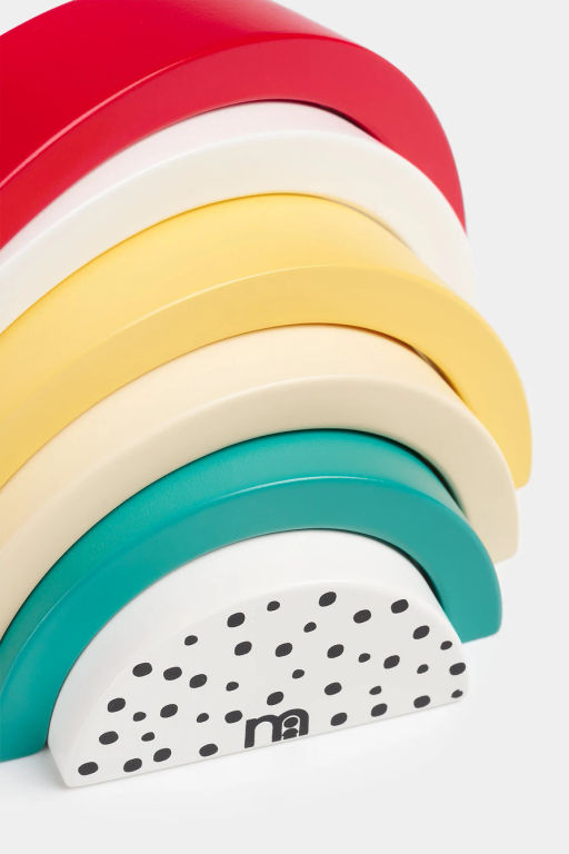 mothercare / Игрушка развивающая Деревянная пирамидка 'Радуга' фото 3