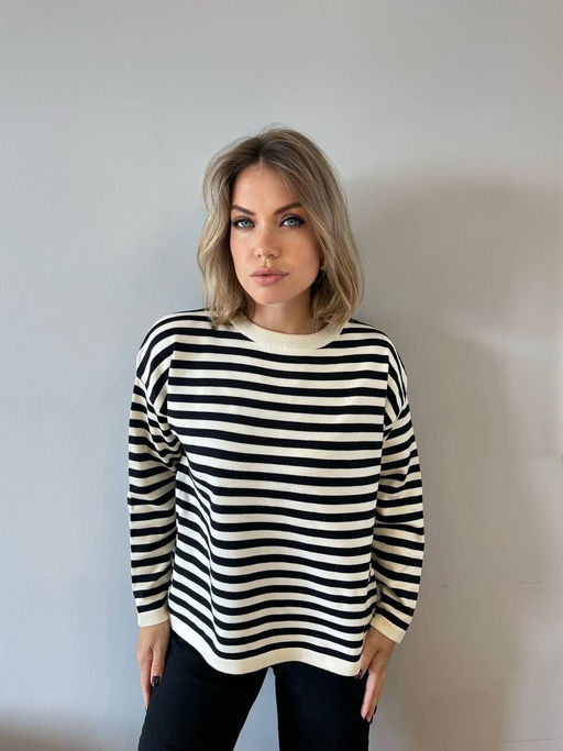 K11923 Джемпер (вязаный трикотаж) СЛИВКИ