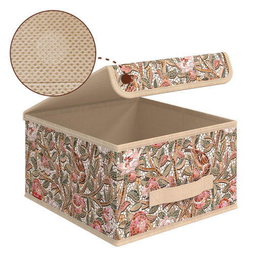 VAL OF-BOX-LS Короб стеллажный с крышкой, малый, 28*30*16 см, OPUS ROMANO FLORA, шт