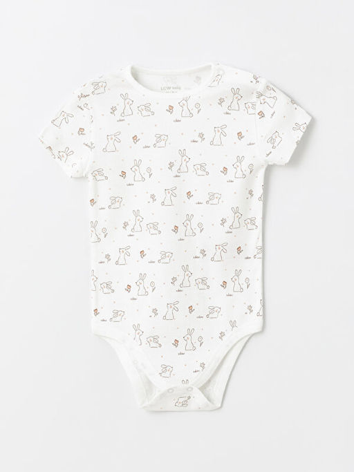 Bisiklet Yaka K?sa Kollu K?z Bebek ??t??tl? Body 2li - Waikiki фото 2