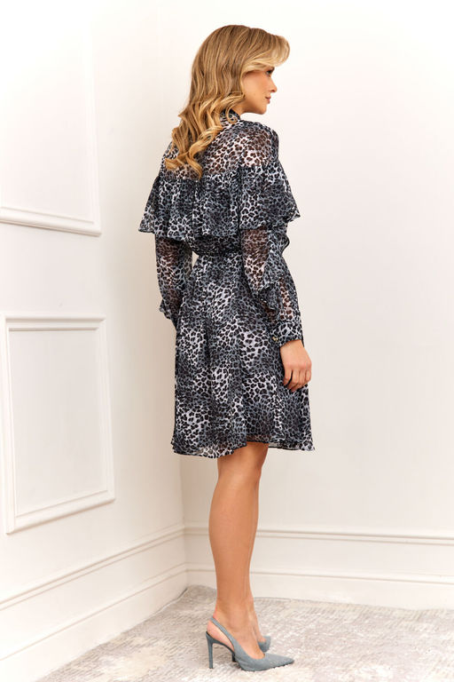 Платье AGATTI 5898 серо-синий