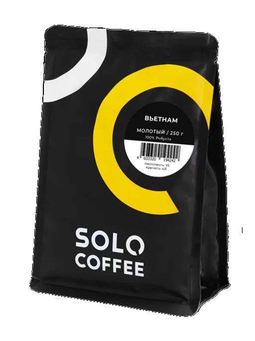 Кофе в зернах Solo Coffee Вьетнам Робуста (100% робуста), свежеобжаренный  фото 6
