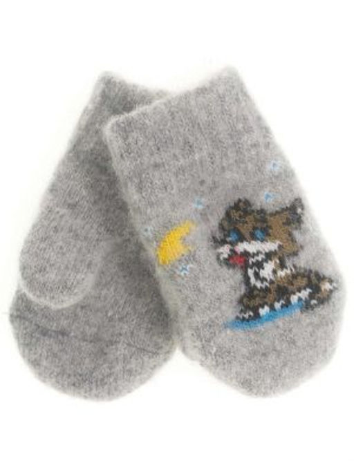 Варежки детские круговые Собака и месяц 0112-3 - Рассказовские варежки фото 3