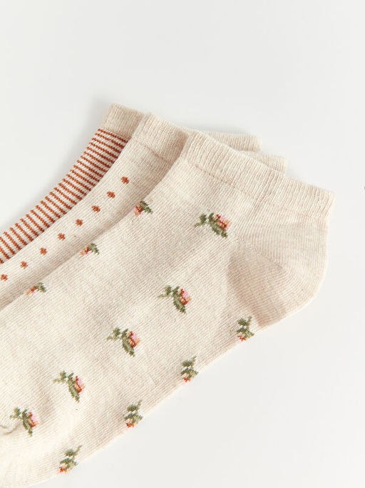 Desenli Kad?n Patik ?orap 3l? Paket - Waikiki фото 3