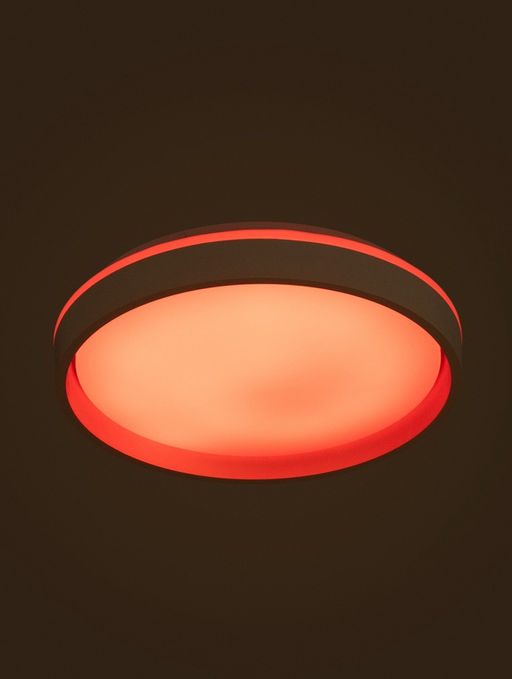 Люстра LED FZ601, 3000-6500К+RGB, 46 Вт, d=39 h=8 см, с ПДУ, белый