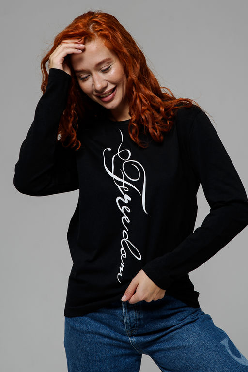 8513 Футболка с длинным рукавом женская