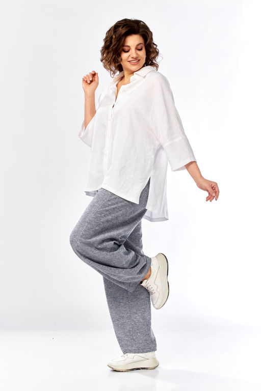 Костюм Diamant 2157 джинс, белый  фото 8