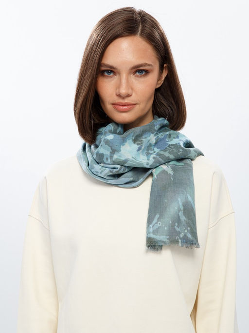 Палантин жен. шерсть+шелк 70х180 S43-8257-14 - Eleganzza фото 8